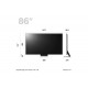 LG Smart Τηλεόραση 86" 4K UHD QNED 86QNED816RE HDR (2023)